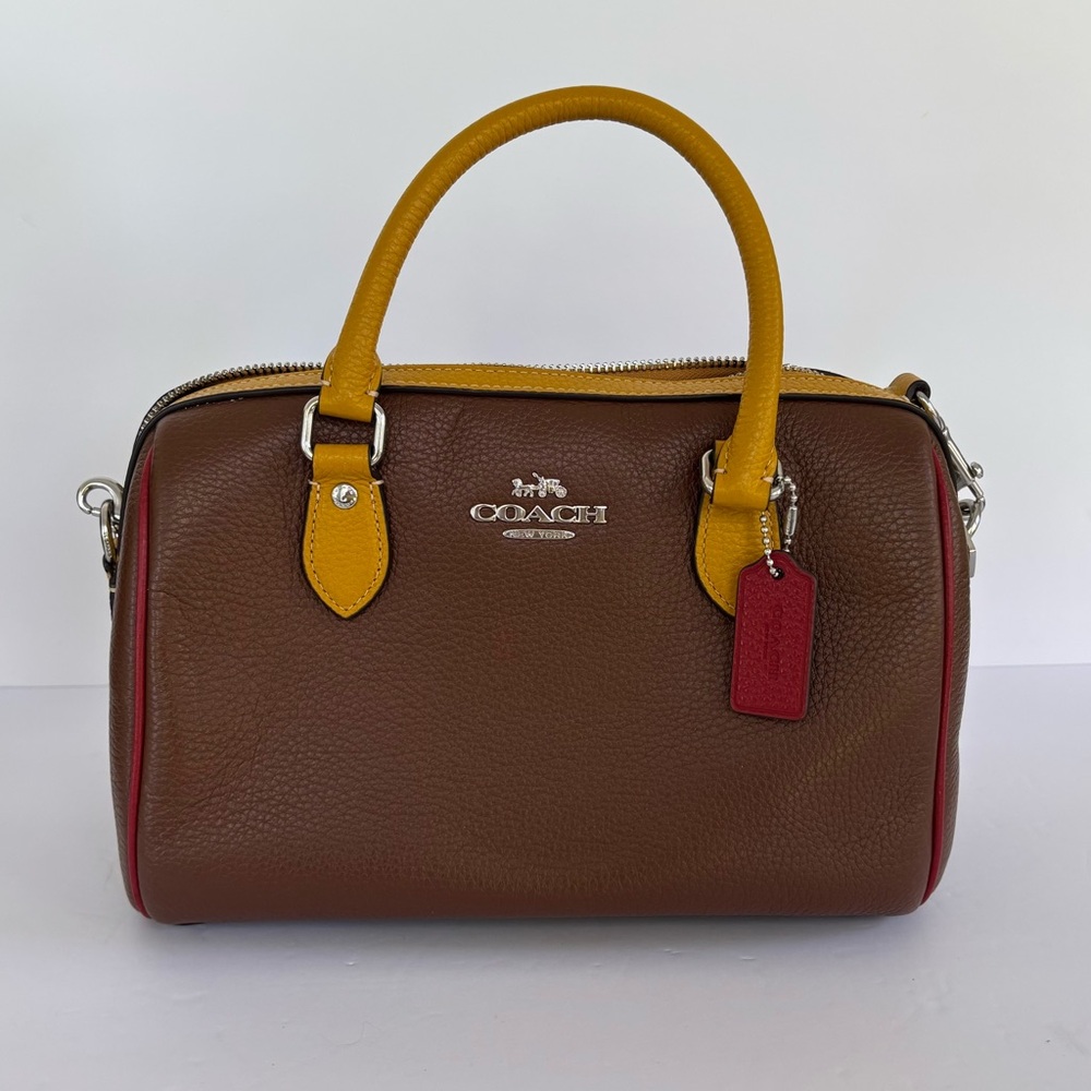 Coach Rowan Satchel Colorblock Saddle Multi (CT848)